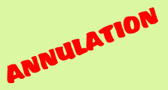 ANNULATION